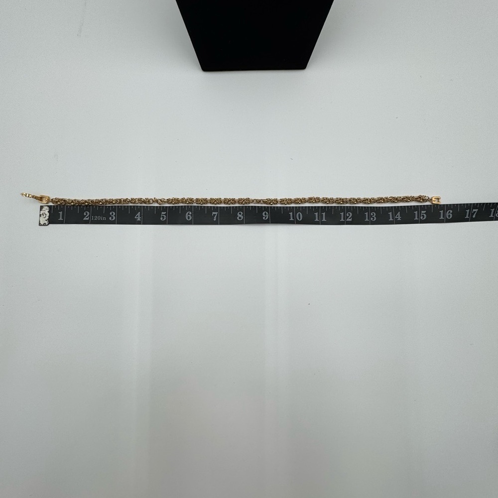 Givenchy  vmVintage  Gold Plated Byzantine Chain  Necklace Choker - Picture 7 of 11